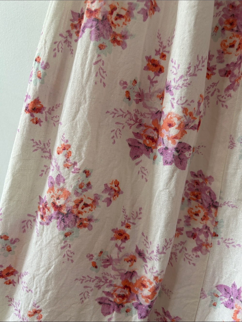 Dizzy Lizzy Dress Floral Puff-Sleeve Smocked Waist Ruffle Tier Hem Cottage Midi - Picture 8 of 16